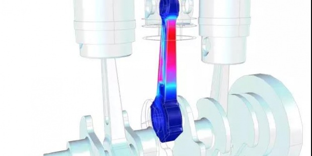 使用 COMSOL 对往复式发动机的曲轴进行转子动力学分析